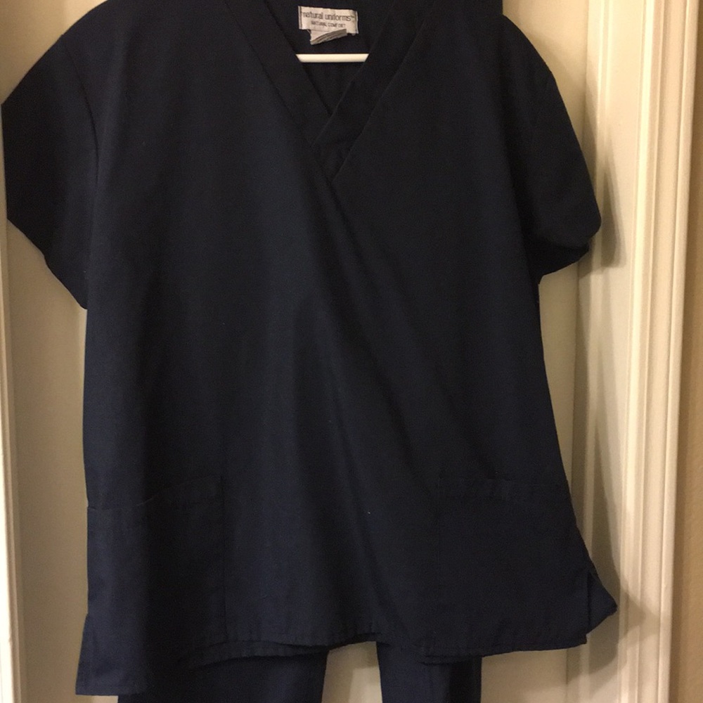 Small Navy Blue Scrub Set